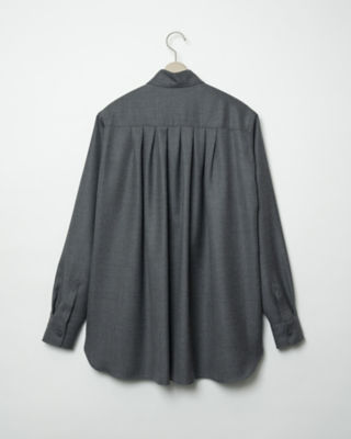 カジュアルシャツ Ｗａｔｔｅａｕ ｐｌｅａｔｅｄ ｗｏｏｌ ｓｈｉｒｔ